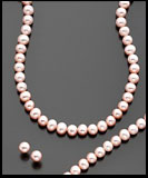 14k Gold Pink Cultured Freshwater Pearl 3pc Set
