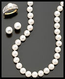 14k Gold Cultured Freshwater Pearl 3pc. Set